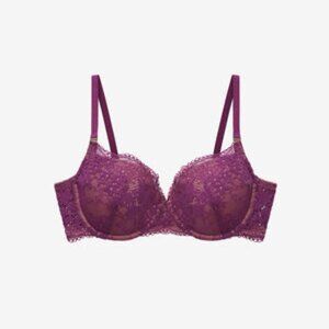 ThirdLove All Day Lace T-shirt Bra Plum - Size 34D½